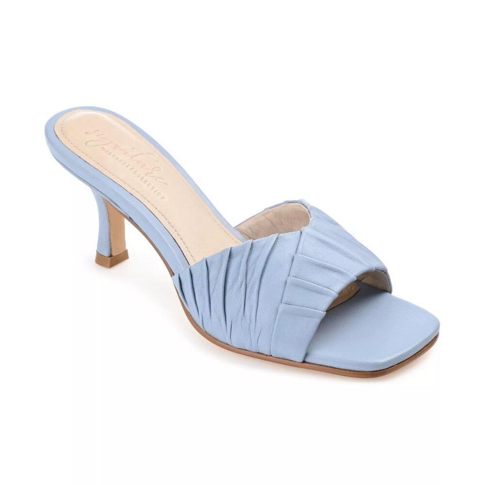 Journee Signature Womens Juliette Open Toe Dress Sandals Blue Size 8M NIB